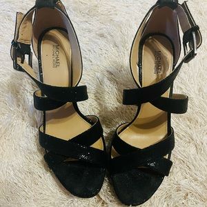 Michael Kors Black Glittery Heels 8.5 (not on clearance)